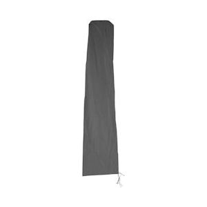 Mendler Beschermhoes HWC voor zweefparasol tot 4 m, hoes met rits ~ antraciet - grijs Textiel 58546