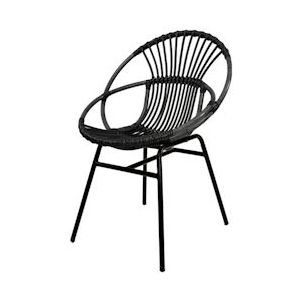 Houselabel stoel Bali Zwart - zwart 6090940288211
