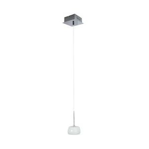 Mendler Hanglamp HW169, plafondlamp Hanglamp Plafondlamp, glazen kap - zilver 35013+0