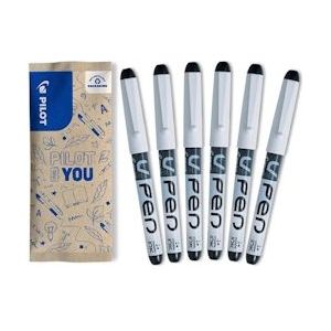 Pilot V-PEN Vulpen flow pack - Zwart - 6 stuks - 3131910537816