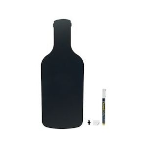 Securit® Silhouette Fles Wandkrijtbord In Zwart  30x50 cm|0,3 kg - zwart Polypropyleen, kunststof FB-BOTTLE