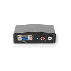 Nedis HDMI-Converter - HDMI Input - VGA Female / 2x RCA Female - 1-weg - 1280x768 - 1.65 Gbps - Aluminium - Antraciet - 5412810319923