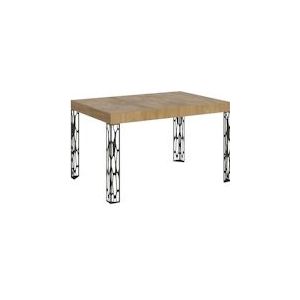 Itamoby Uitschuifbare tafel 90x140/244 cm Ghibli Antraciet Natuurlijke Eiken Structuur - 8058994303678