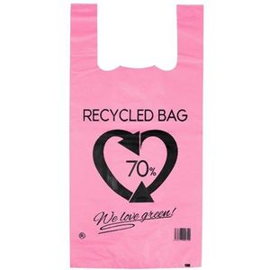 MONOUSO - Herbruikbaar Plastic Hemddraagtassen Roze 42x53cm 50µm (1 Kg) - 8435771410314