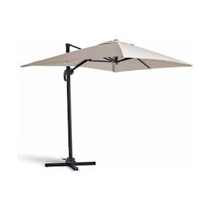 Oviala Business Offset 360° roterende parasol 2x3m in ecru aluminium - beige 105311