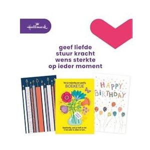 Hallmark navulset wenskaarten, verjaardag, pak van 12 stuks - blauw Papier 8714304689244