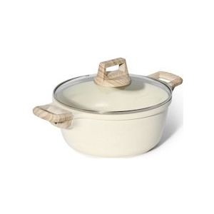 Just Perfecto Granieten braadpan met anti-aanbaklaag 24 cm (beige) - Aluminium Jl-36