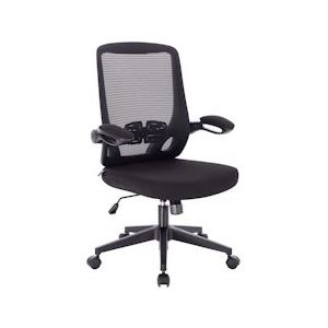 SVITA TOM bureaustoel met lendensteun zwart - zwart Kunststof 91251