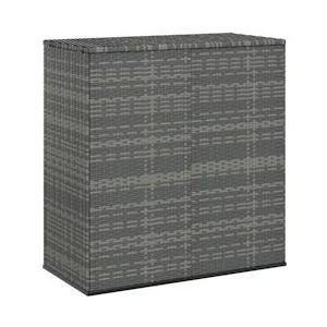 VidaXL Tuinbox 100x49x103,5 cm Polyetheen Rattan Grijs