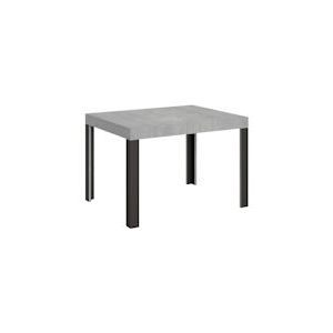 Itamoby Uitschuifbare tafel 70x110/194 cm Cementline Antraciet structuur - 8050598200100