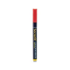 Securit® Originele Krijtstift Met Ronde Punt In Rood 1-2 mm|0,01 kg - rood Kunststof SMA100-RD