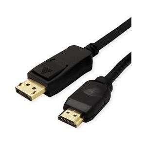 VALUE DisplayPort Kabel DP - UHDTV, M/M, zwart, 5 m - zwart 11.99.5788