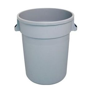 Stalgast Ronde afvalcontainer, grijs, 120 liter - grijs Kunststof HB3301120