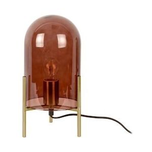 Leitmotiv Tafellamp Glass Bell - Bruin - Ø16cm - bruin Glas 8714302135040
