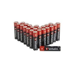 1X24 Verbatim Alkalinebatterij Micro Aaa Lr 03 Pvc-doos 49504 - VERBA-49504