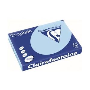 Clairefontaine Trophée Pastel, gekleurd papier, A3, 160 g, 250 vel, blauw - 3329680111309