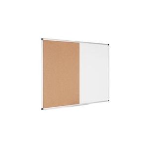 Bi-Office Maya Combi Kurkbord / Whiteboard Met Aluminium Omlijsting, 150x120 cm - beige Kurk XA1203170
