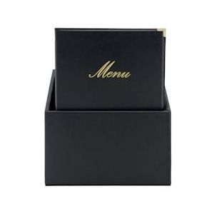 Securit® A4 Klassieke Menubox In Zwart |7 kg - zwart MC-BOX-CRA4-BL
