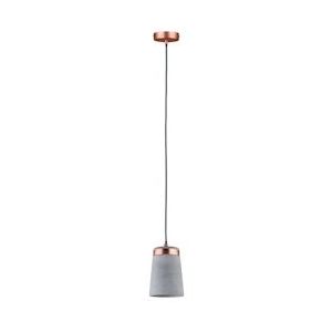 Paulmann Neordic Hanglamp Stig  E27  max. 20W Grijs#Koper mat dimbaar Beton#Metaal 79617 - grijs Steen 79617