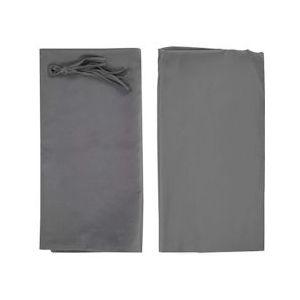 Mendler Vervangende afdekking voor pergoladak paviljoen Baia 4x4m ~ grijs - grijs Textiel 65460