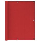 vidaXL Balkon privacyscherm rood 120x500 cm HDPE - rood 311014