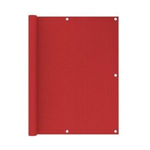 vidaXL Balkon privacyscherm rood 120x500 cm HDPE - rood 311014