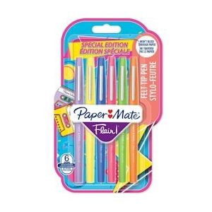 Paper Mate viltstift Flair Retro, blister van 6 stuks - 3026981806261