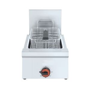 Elektrische friteuse 12 liter op tafel - 355x485x270 mm - 6000 W 230/1V - 42124930 Eurast - Roestvrij staal 42124930