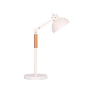 SalesFever tafellamp | met verstelbare lichtarm | hout | B 18 x D 33 x H 43 cm | natuur - beige Multi-materiaal 397152