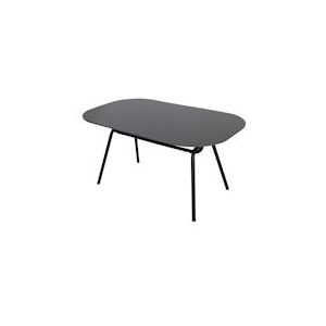 SIT Möbel Tafel met gesinterd steen | 150 cm | Tafelblad gesinterd steen grijs | Metalen frame zwart | B 150 x D 90 x H 75 cm | 19000-23 | Serie TISCH - zwart Multi-materiaal 19000-23