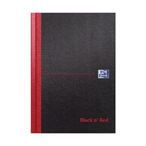 Oxford Black n' Red notitieboek, ft A5, gelijnd, 192 bladzijden - 5010356668576