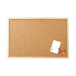 MAUL prikbord kurk met houten frame 60x100cm - 4002390009874