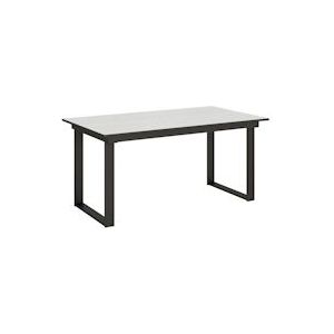 Itamoby Uitschuifbare tafel 90x160/220 cm Bandos Antraciet Wit Asstructuur - VE160TBCBANDO-BF-AN