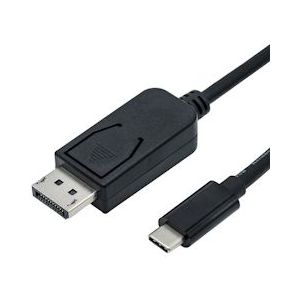 ROLINE USB type C - DisplayPort adapterkabel, v1.2, M/M, 2 m - zwart 11.04.5846