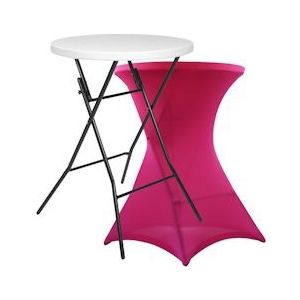 Oviala Business Statafel + roze hoes - roze Kunststof 103716