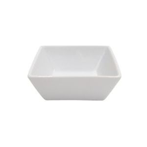 METRO Professional Tapasschaal Vilo, porselein, 8 x 8 cm, hoekig, wit, 6 stuks - wit Porselein 889224