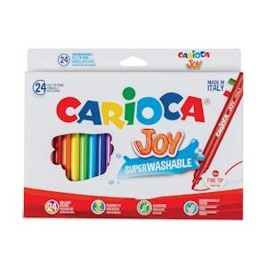 Carioca viltstift Superwashable Joy, 24 stiften in een kartonnen etui - 8003511406158