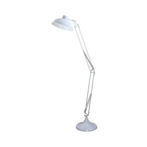 SalesFever Industriële Vloerlamp | 1-lichts | Staal | B 34 x D 92 x H 173 cm | Wit - wit Metaal 397114