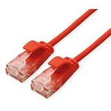 ROLINE UTP Data Center Patchkabel Cat.6A (Class EA), LSOH, extra dun, rood, 2 m - rood 21.15.3915