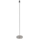 Mexlite Vloerlamp 3403ST dimbaar 1-l. E27-fitting - zilver Metaal 3403ST