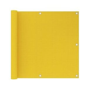 vidaXL Balkonscherm 90x500 cm HDPE geel - geel 310998