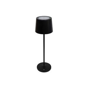 METRO Professional LED tafellamp, staal / PC, Ø 11 cm, hoogte 38,5cm, 5 V, zwart, 2 stuks - zwart Aluminium 4337255754058