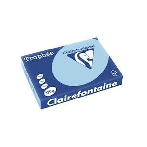 Clairefontaine Trophée Pastel, gekleurd papier, A4, 120 g, 250 vel, blauw - 1213C