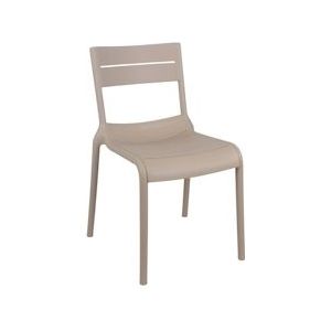 Oviala Business Beige kunststof terrasstoel - beige 111073