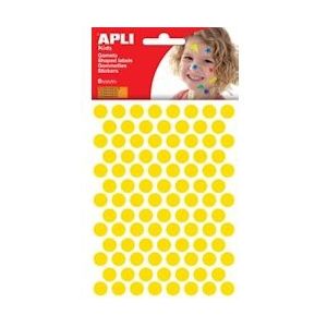 Apli Kids stickers, cirkel diameter 10,5 mm, blister met 528 stuks, geel - blauw Papier 8410782132325