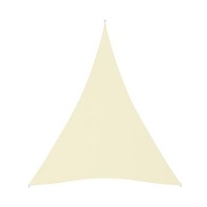 vidaXL Zonnescherm driehoekig 4x5x5 m oxford stof crèmekleurig - beige 135234