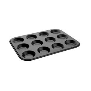 Vogue koolstofstalen anti-kleef bakvorm 12 mini-muffins - Staal GD013