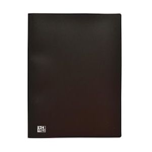 OXFORD presentatiealbum, formaat A4, uit stevige PP, 100 tassen, zwart - zwart 3045050103384
