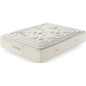 Visco-elastisch Matrass Biocrystal Selenium 30 - 80X190 cm - Moonia - grijs Textiel BCS30-80X190