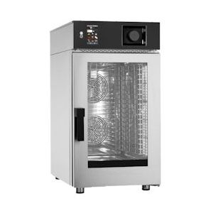 Combi-elektrische oven met automatische reiniging 10 gn 1/1 - 520x800x1000 mm - 13800 W 400/3V - 41W101MK Eurast - grijs 41W101MK